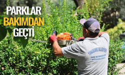 Parklar bakımdan geçti