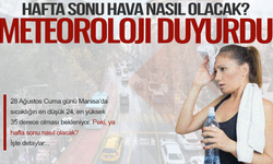 Manisa’da hafta sonu hava nasıl olacak? Meteoroloji verileri paylaştı