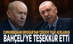 Cumhurbaşkanı Erdoğan'dan 'çerçeve yasa' açıklaması... Bahçeli'ye teşekkür etti