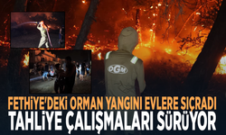 Fethiye'deki orman yangını evlere sıçradı, tahliye çalışmaları sürüyor