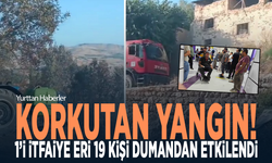 Korkutan yangın! 1’i itfaiye eri 19 kişi dumandan etkilendi