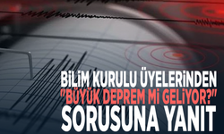 Bilim Kurulu üyelerinden "Büyük deprem mi geliyor?" sorusuna yanıt
