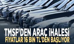 TMSF'den araç ihalesi: Fiyatlar 16 bin TL'den başlıyor