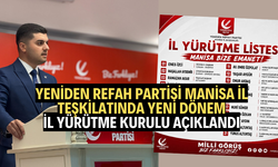 Yeniden Refah Partisi Manisa İl Teşkilatında Yeni Dönem: İl Yürütme Kurulu Açıklandı