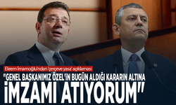 Ekrem İmamoğlu'ndan 'çerçeve yasa' açıklaması: "Genel Başkanımız Özel'in bugün aldığı kararın altına imzamı atıyorum"