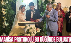Manisa protokolü bu düğünde buluştu