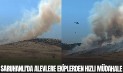 Saruhanlı'daki yangın kısa sürede kontrol altına alındı