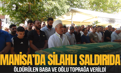Silahlı saldırıda öldürülen baba ve oğluna hüzünlü veda