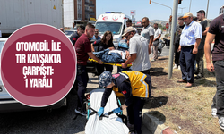 Otomobil ile tır kavşakta çarpıştı: 1 yaralı