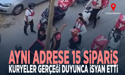 Aynı adrese 15 sipariş... Kuryeler gerçeği duyunca isyan etti