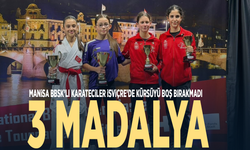 Manisa BBSK’lı karateciler İsviçre’de kürsüyü boş bırakmadı: 3 madalya