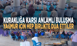 Kuraklığa karşı anlamlı buluşma.... Yağmur için hep birlikte dua ettiler