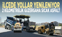 İlçede yollar yenileniyor... 2 kilometrelik güzergaha sıcak asfalt
