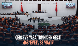 Çerçeve Yasa TBMM’den geçti: 468 ‘evet’, 88 ‘hayır’