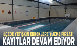 İlçede yetişkin erkeklere yüzme fırsatı! Kayıtlar devam ediyor