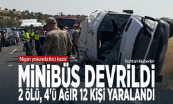 Nişan yolunda feci kaza! Minibüs devrildi: 2 ölü, 4'ü ağır 12 kişi yaralandı