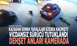 Kazadan sonra yaralıları ezerek kaçmıştı! Vicdansız sürücü tutuklandı... Dehşet anları kamerada