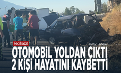 Feci kaza! Otomobil yoldan çıktı.. 2 kişi hayatını kaybetti