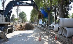 İlçede taşkınlara karşı 1.2 kilometrelik kolektör hattı