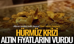 Altının kaderi belli oluyor! Hürmüz Boğazı krizi altın fiyatlarını sert düşürdü!