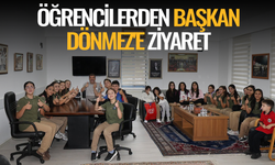 Öğrencilerden Başkan Dönmez'e ziyaret
