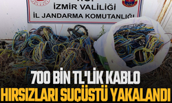 700 bin TL'lik kablo hırsızları suçüstü yakalandı