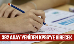 392 aday yeniden KPSS'ye girecek