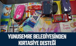 Yunusemre Belediyesinden kırtasiye desteği