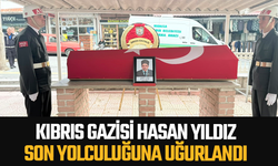 Kıbrıs Gazisi Hasan Yıldız son yolculuğuna uğurlandı