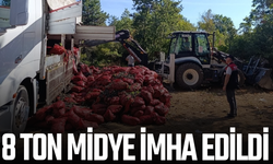 8 ton midye ele geçirildi