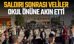 Manisa'da veliler silah seslerinin yükseldiği okula akın etti