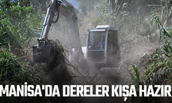 Manisa'da dereler kışa hazır
