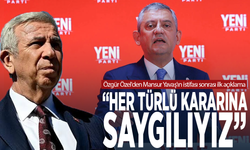Özgür Özel'den Mansur Yavaş'ın istifası sonrası ilk açıklama: “Her türlü kararına saygılıyız”