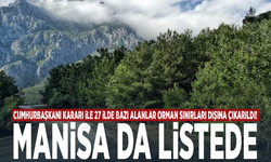 Cumhurbaşkanı Kararı ile 27 ilde bazı alanlar orman sınırları dışına çıkarıldı! Manisa da listede