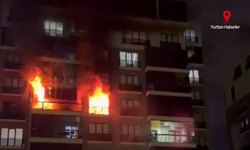 Apartman dairesinde korkutan yangın!