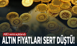 ABD verisi açıklandı, altın fiyatları sert düştü!