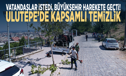 Vatandaşlar istedi, Büyükşehir harekete geçti! Ulutepe’de kapsamlı temizlik