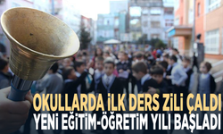 Okullarda ilk ders zili çaldı... Yeni eğitim-öğretim yılı başladı