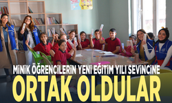 Minik öğrencilerin yeni eğitim yılı sevincine ortak oldular