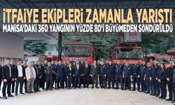 İtfaiye ekipleri zamanla yarıştı.... Manisa’daki 360 yangının yüzde 80’i büyümeden söndürüldü