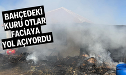 Bahçedeki kuru otlar faciaya yol açıyordu