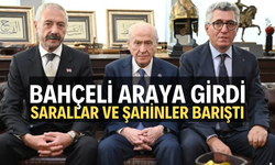 Devlet Bahçeli, Sarallar ve Şahinler aileleriyle buluştu