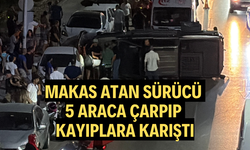 Makas atan sürücü 5 araca çarpıp kayıplara karıştı