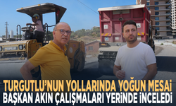 Turgutlu’nun yollarında yoğun mesai... Başkan Akın çalışmaları yerinde inceledi