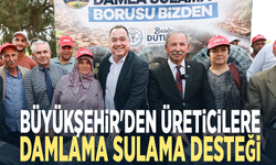 Büyükşehir'den üreticilere damlama sulama desteği