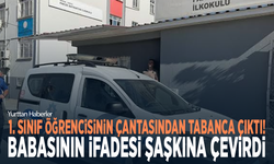 1. sınıf öğrencisinin çantasından tabanca çıktı! Babasının ifadesi şaşkına çevirdi