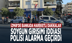 İzmir'de bankada hareketli dakikalar: Soygun girişimi iddiası polisi alarma geçirdi