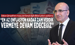 Bakan Şimşek'ten maaş zamlarıyla ilgili dikkat çeken açıklama: En az enflasyon kadar zam verdik, vermeye devam edeceğiz