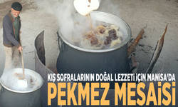 Kış sofralarının doğal lezzeti için Manisa'da pekmez mesaisi
