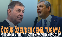 Özgür Özel’den Cemil Tugay’a: “Burnundan fitil fitil getirmezsem namussuzum”